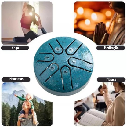 Tambor de Chuva Sino Relaxanate de Jardim  - Vem com Baquetas