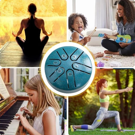 Tambor de Chuva Sino Relaxanate de Jardim  - Vem com Baquetas